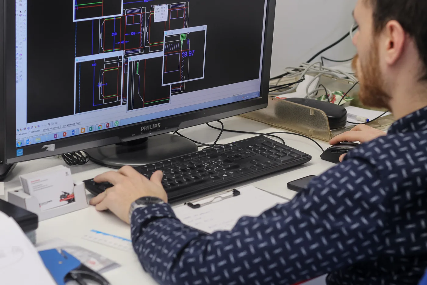 Progettazione della fustella al CAD