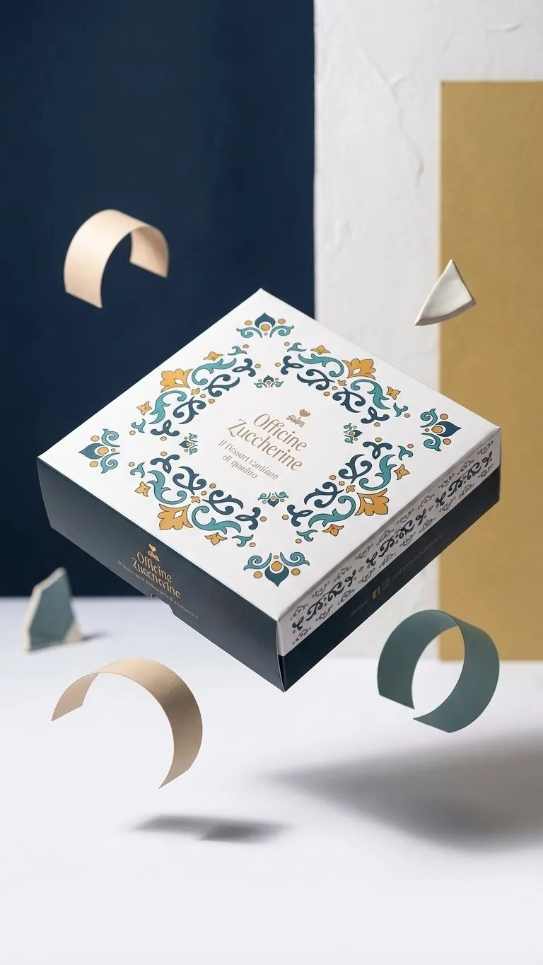 Scatola dolci maioliche — Officine Zuccherine