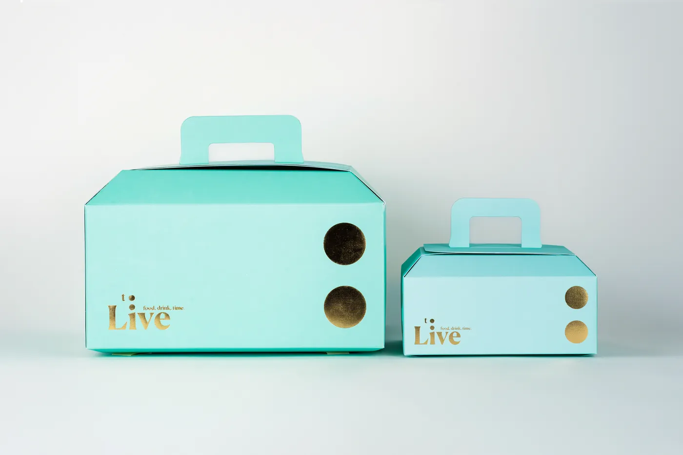 Box porta torte realizzato per To Live